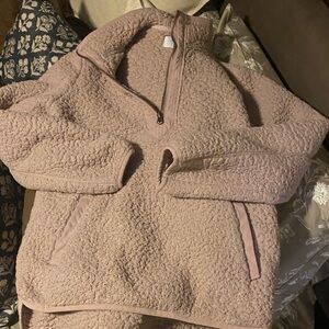 Time and Tru Pink Sherpa Sweatshirt
